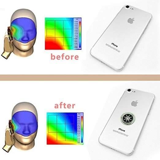 EMF Protection Anti-Radiation Quantum Shield for Phone, Airpods, Fridge, and Laptop - 96.43% Less Mobile Radiation Electronic Accessories EMFProtectionStickers Gold Silver for Devices Smartphone Cellphone