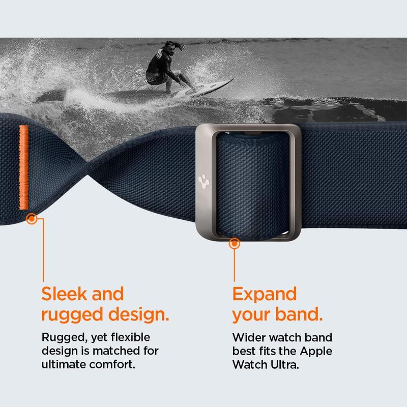 Lite Fit Ultra Band Designed for Apple Watch Band for Apple Watch Ultra2 Apple Watch Ultra 49mm, Series 9 8 SE2 7 6 SE 5 4 3 2 1 45mm 44mm 42mm Nylon Solo Loop