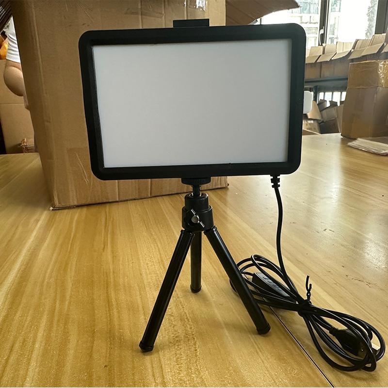 6 Inch LED Selfie Light, Content Creator Tools, Video Light Panel with Multiple Filters & Retractable Tripod, Professional Studio LED Video Light Kit, Suitable for Camera Photo & Online Streaming, Makeup, Selfie & Portrait Lighting