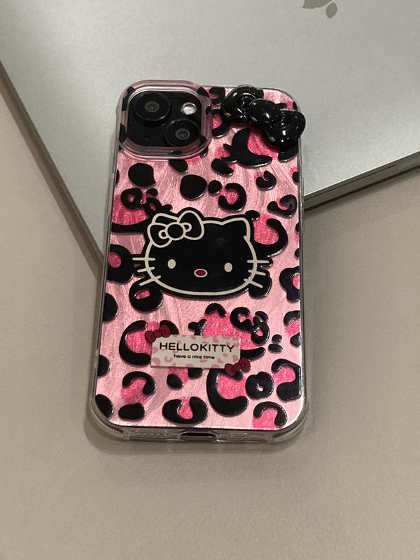 leopard print Phone Case For iPhone 16 15 14 13 Pro Max 11 12 13 Pro XR XS MAX Y2K Lovely Anti Fall Cover