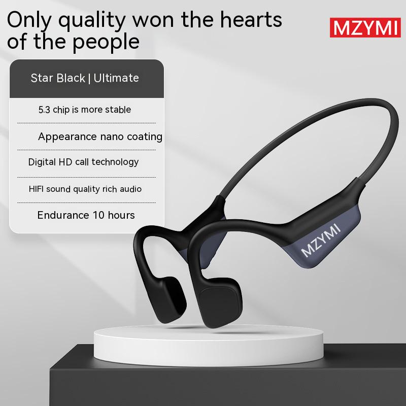 MZYMI i18Pro Bone Conduction Headphones Neckband Wireless Earphones Waterproof Sports Over Ear Headset With Mic Stereo Workout Earbuds Local Delivery