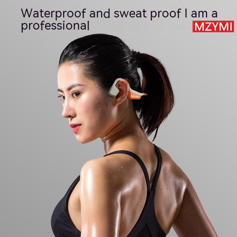 MZYMI i18Pro Bone Conduction Headphones Neckband Wireless Earphones Waterproof Sports Over Ear Headset With Mic Stereo Workout Earbuds Local Delivery