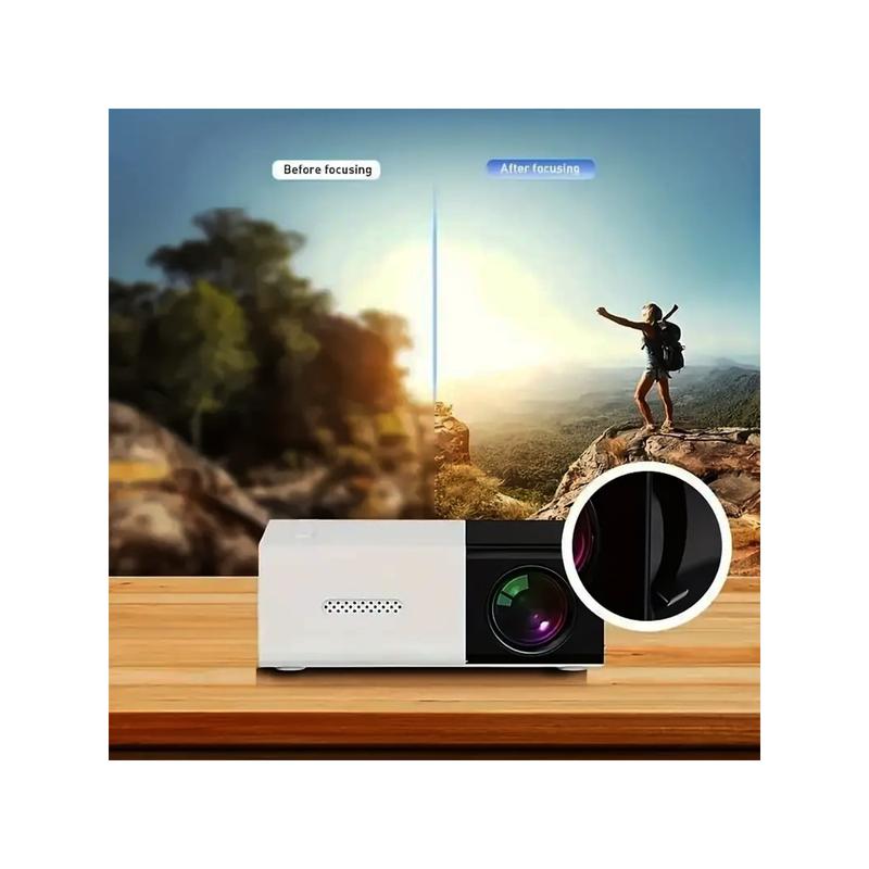 [Limited time discount] Home Theater Portable Mini Projector, Supporting Smartphone Wired Screen Sharing, Allowing You To Enjoy Cinema At Home