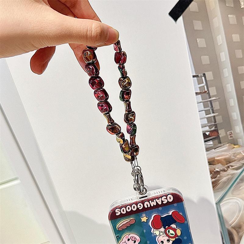 Crystal Stone Mobile Phone Wrist Strap, Fashionable Mobile Phone Lanyard for Women & Girls, Mobile Phone Decoration Accessories