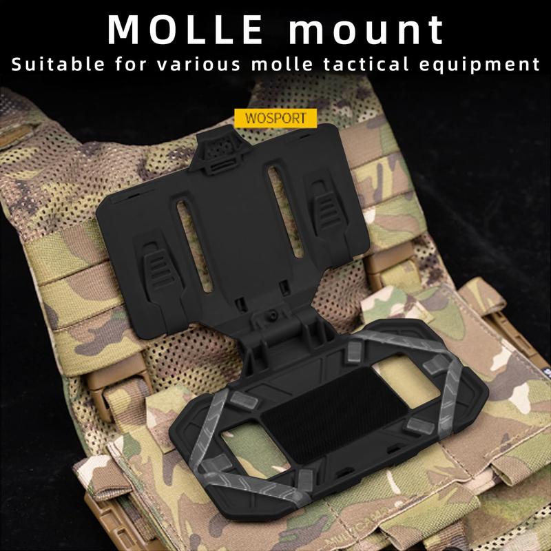 Folding Navigation Board Smartphone Holder, Tactical MOLLE Folding Navigation Board Smartphone Holder, Outdoor Phone Holder for Vest & Plate Carrier Attachment