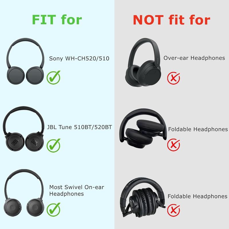 Headphone Case Compatible with  Tune 510BT 520BT 500BT with  WH-CH520 510, Ultra-Thin Hard Shell Headphone Case for On Ear Headphones, Travel Carrying Case Headset Protect Case