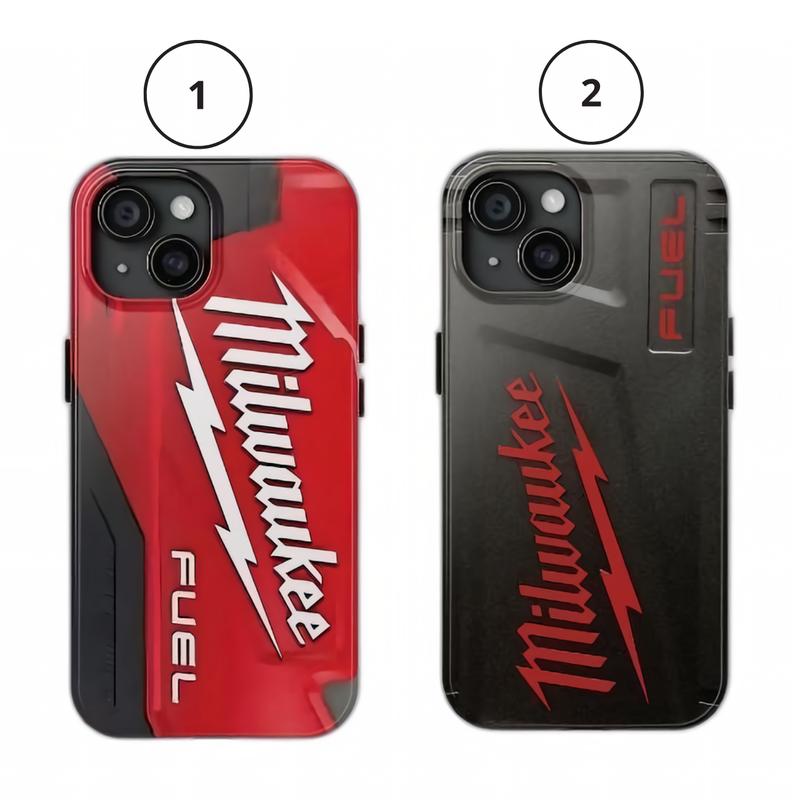 Milwaukee Tool Phone Case - Built to Last for iPhone 16, 15, 14, 13 & Samsung Galaxy + Free Grip & Wipes Included!