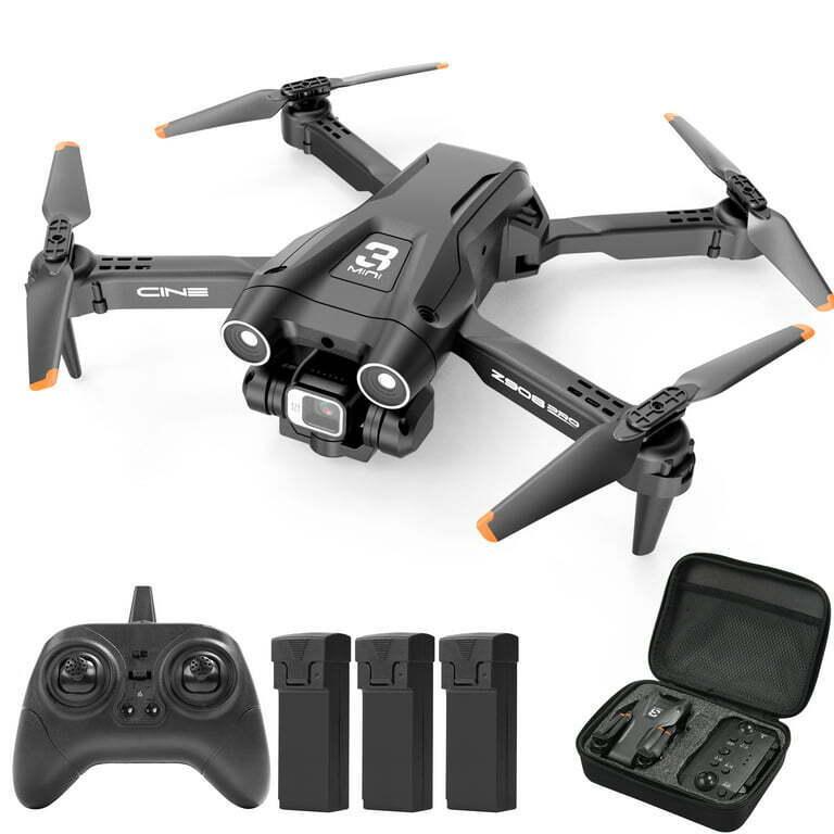 D96 Drone with a HD Dual Camera Foldable Drone Headless mode 3 Batteries 36mins Accessories Folding Cover Mobile Portable Stand Easy Control