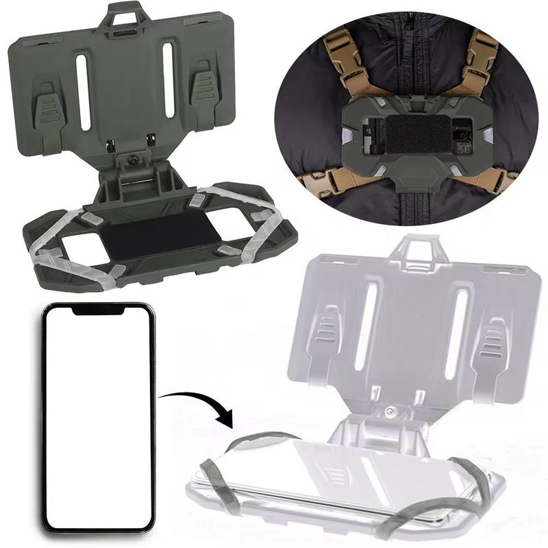 Folding Navigation Board Smartphone Holder, Tactical MOLLE Folding Navigation Board Smartphone Holder, Outdoor Phone Holder for Vest & Plate Carrier Attachment