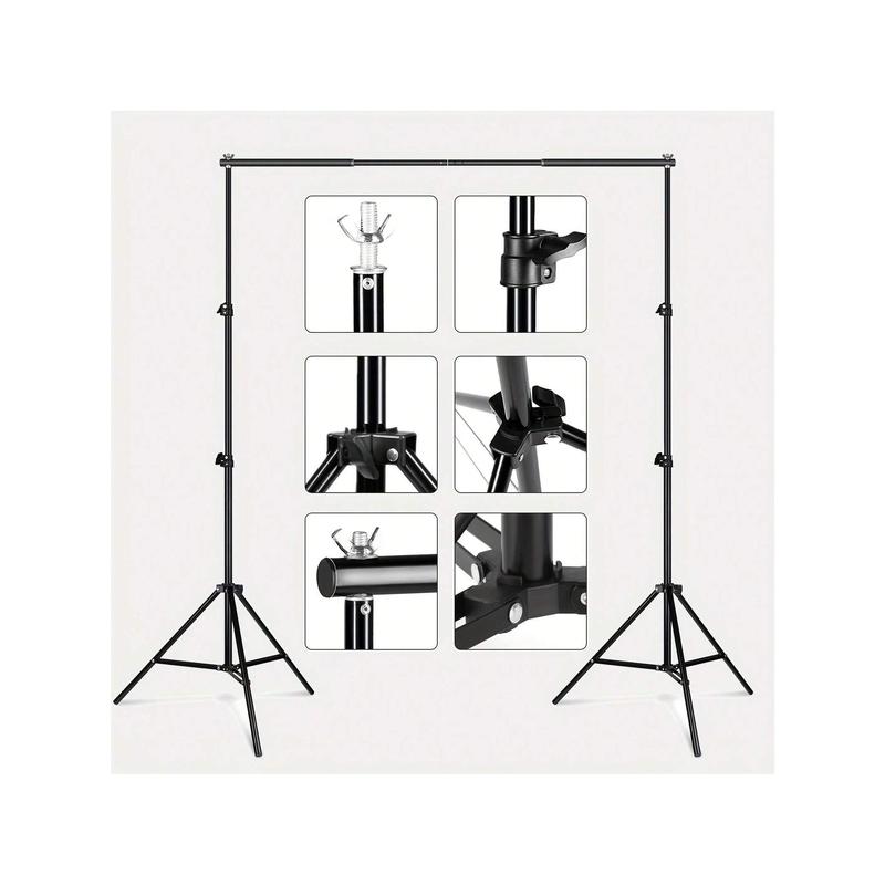 New Style Photography Studio Backdrop Stand Photo Video Studio Background Stand Backdrop Support System Kit Scenery Shelf Frame Light Kit