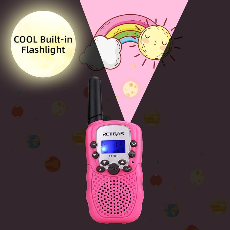 1 Pair Walkie Talkies for Kids, Kids Toys Long Range 2 Way Radio, Kids Walkie Talkie for Birthday Gifts Outdoor Camping Family Trip