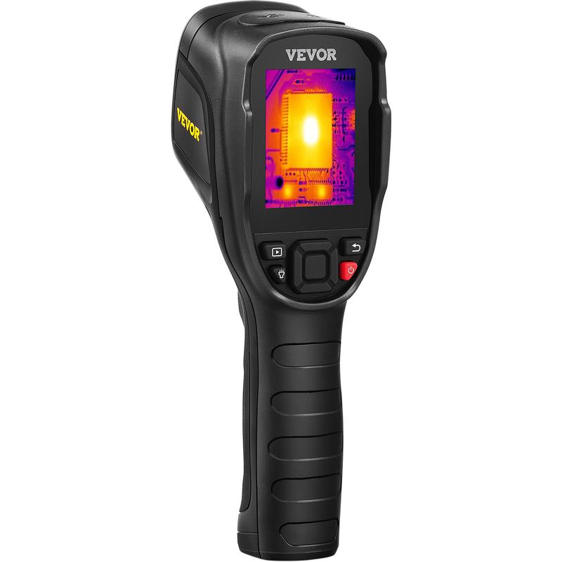 VEVOR Thermal Imaging Camera, 240x180 IR Resolution with 2MP Visual Camera, 20Hz Refresh Rate Infrared Camera with -4℉~1022℉ Temperature Range, 64G Built-in SD Card and Rechargeable Li-ion Battery Audio Cable