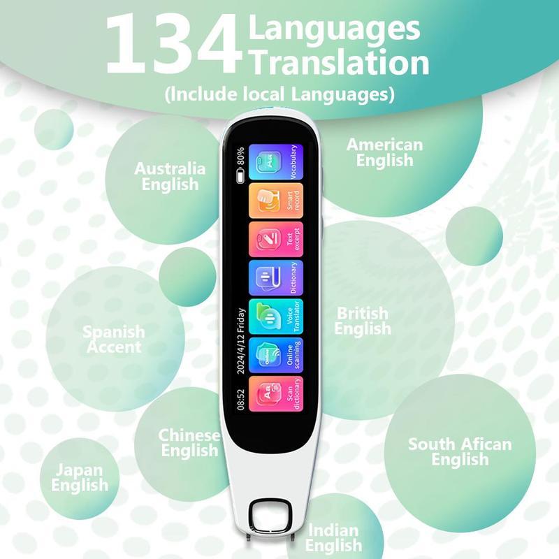 Christmas gift, brand new upgraded translation pen with wifi, children's language learning pen, all-round translation quick check, , two-way intercom in 134 languages, online scanning supports 60 languages, 2025 New Year gift