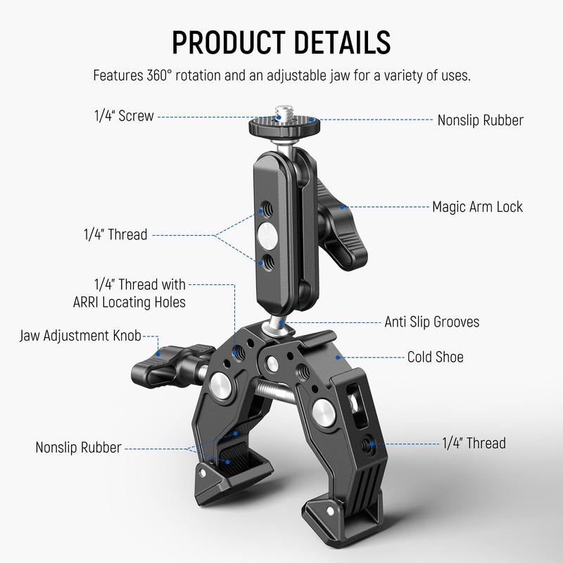 NEEWER ST83 Super Clamp with 3