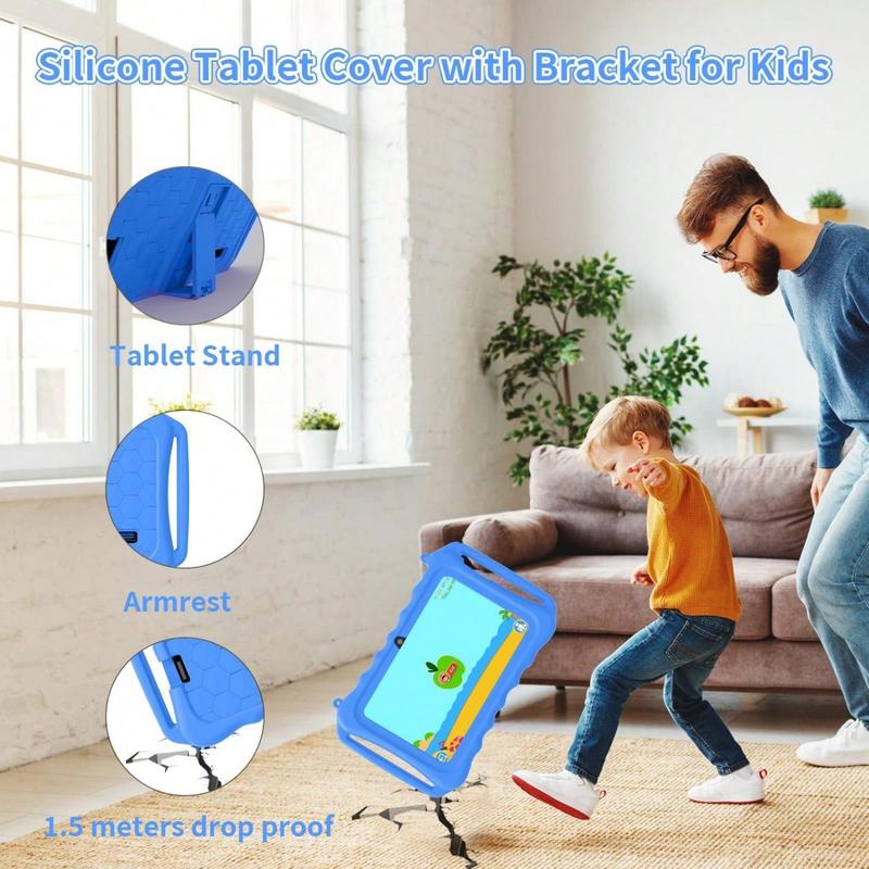 Kids Tablet, 7 Inch Android 11 Tablet For Kids, 6GB(2+4) RAM 32GB ROM 128GB Expand, Toddler Tablet With WiFi,  Parental Control, Dual Camera, GPS, Shockproof Case