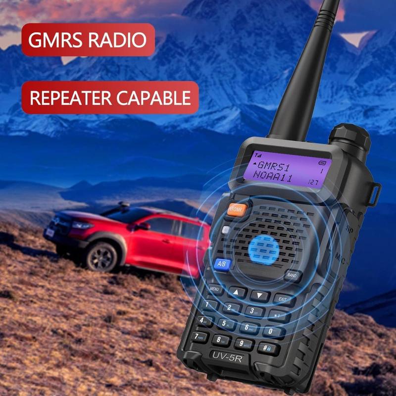 UV-5R GMRS Handheld Radio Long Range UV5R Walkie Talkies Rechargeable Two Way Radio,GMRS Repeater Capable,NOAA Weather Radio Walkie Talkie for Adults