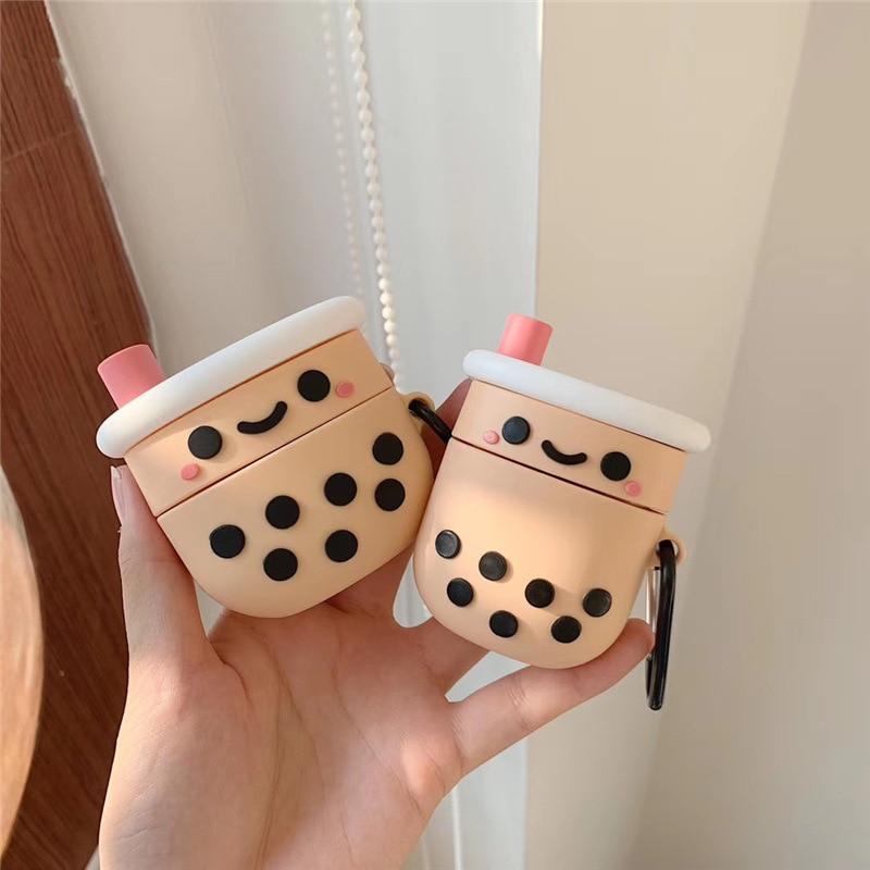 Boba Tea AirPods Case Keychain Kawaii Cute Accessories