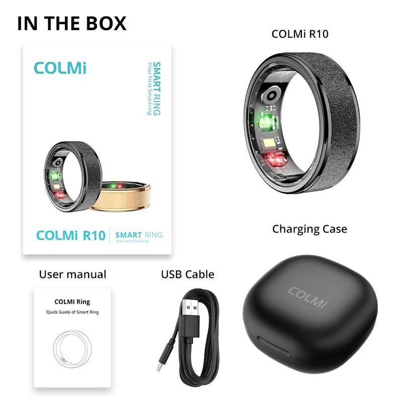 Smart Ring (1 Count), Multifunctional Smart Ring with Multiple Sports Modes, Waterproof Activity Tracker, Wearable Devices for iOS & Android