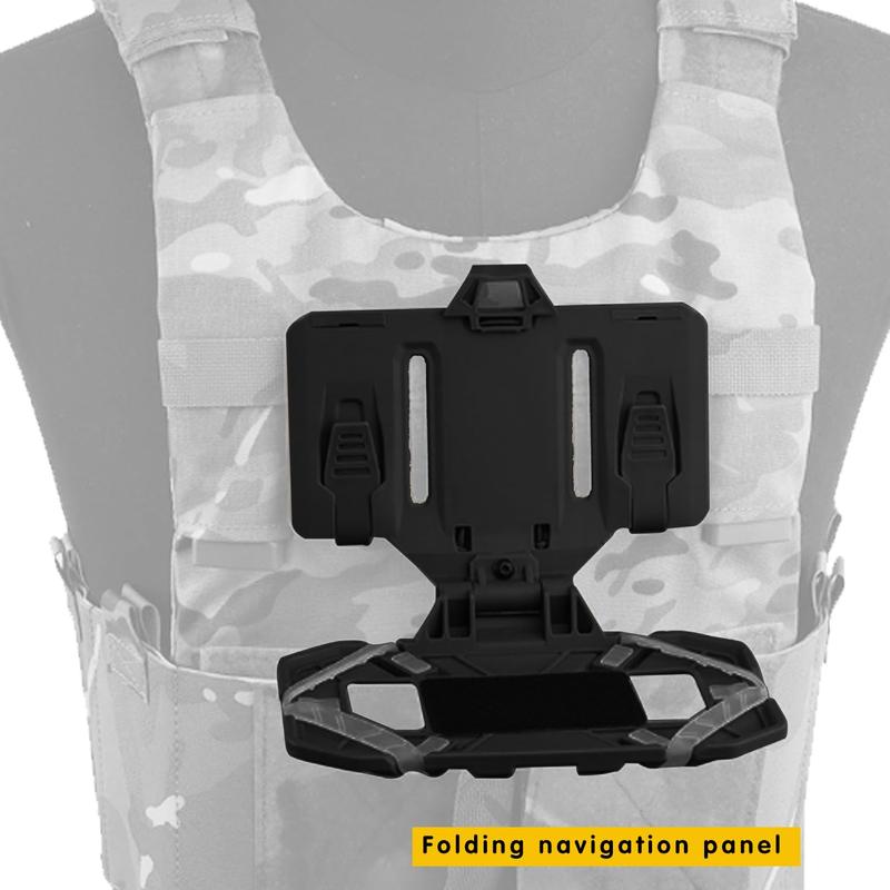 Folding Navigation Board Smartphone Holder, Tactical MOLLE Folding Navigation Board Smartphone Holder, Outdoor Phone Holder for Vest & Plate Carrier Attachment