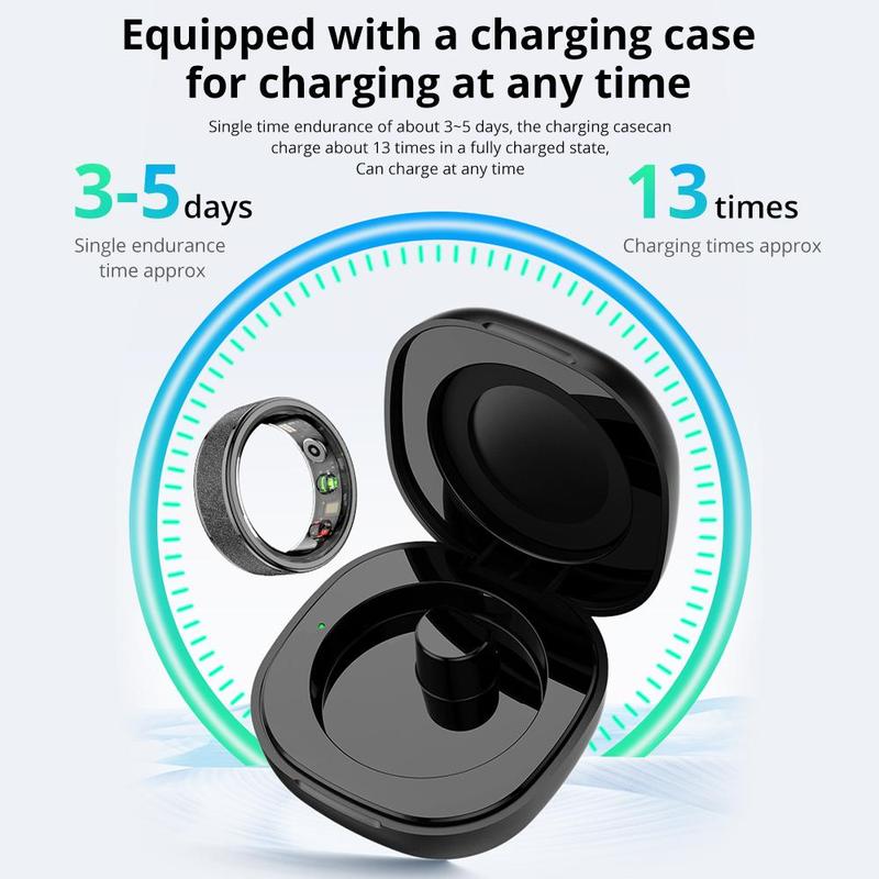 Smart Ring (1 Count), Multifunctional Smart Ring with Multiple Sports Modes, Waterproof Activity Tracker, Wearable Devices for iOS & Android