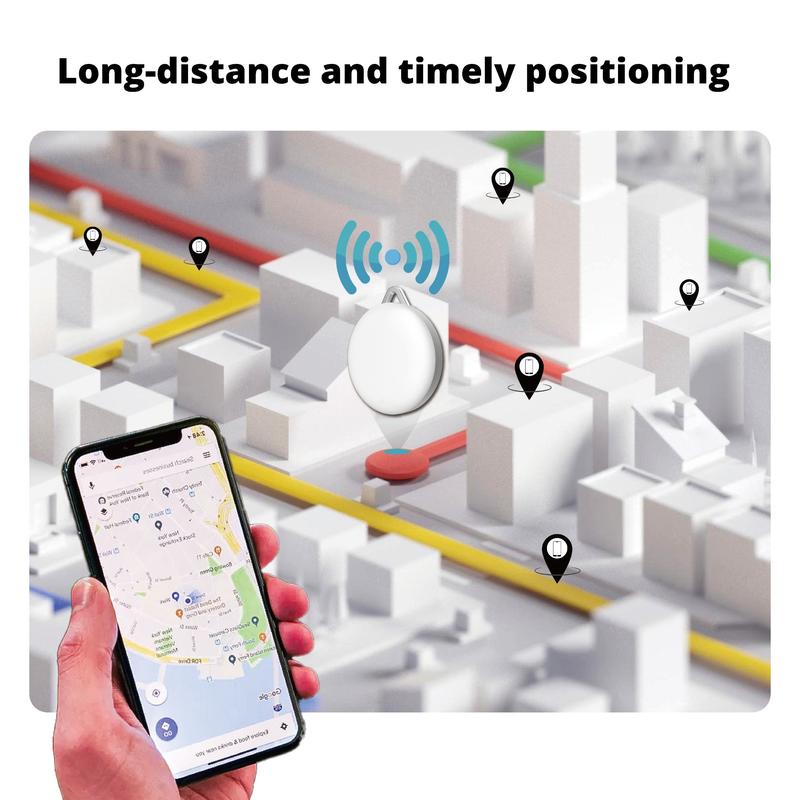 Global Position GPS Tracker with Cat Collar, Portable Smart Tag, Works with JIMILife APP, Waterproof, Anti-lose Finder for wallet, key chain and pet