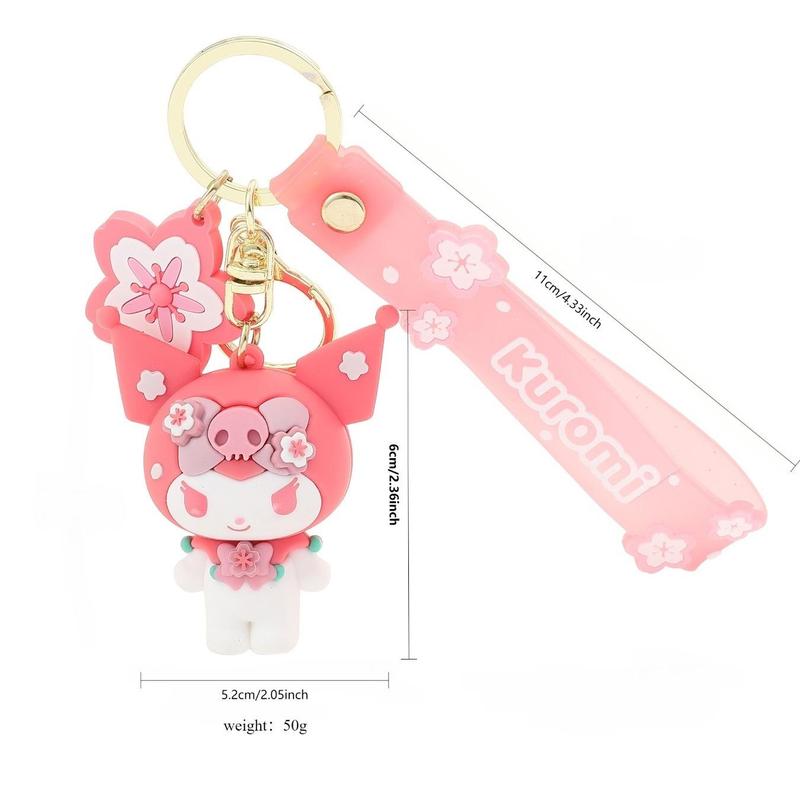 Sanrio Cute Sakura Series Phone Chain, 1 Count Cute Phone Lanyard, Fashion Phone Charm for Women & Girls, Mobile Phone Decoration Accessories