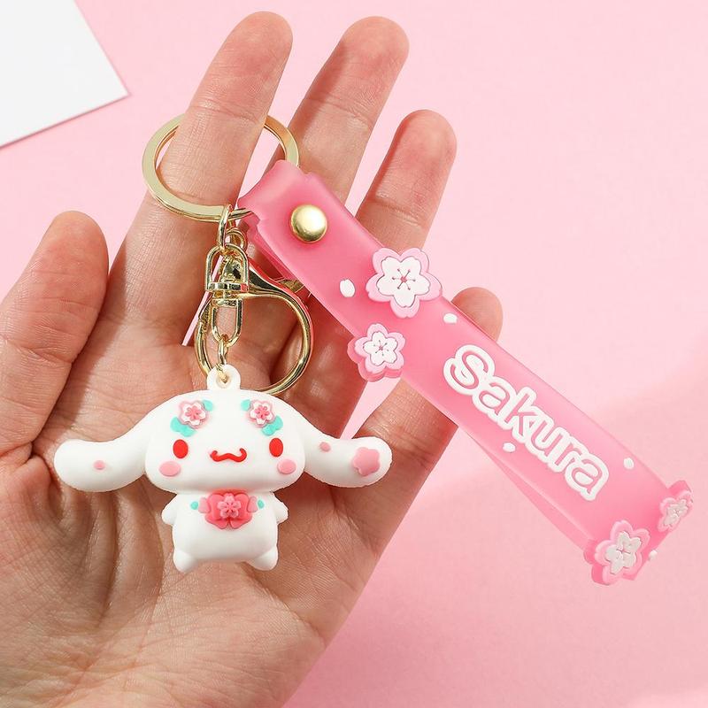 Sanrio Cute Sakura Series Phone Chain, 1 Count Cute Phone Lanyard, Fashion Phone Charm for Women & Girls, Mobile Phone Decoration Accessories