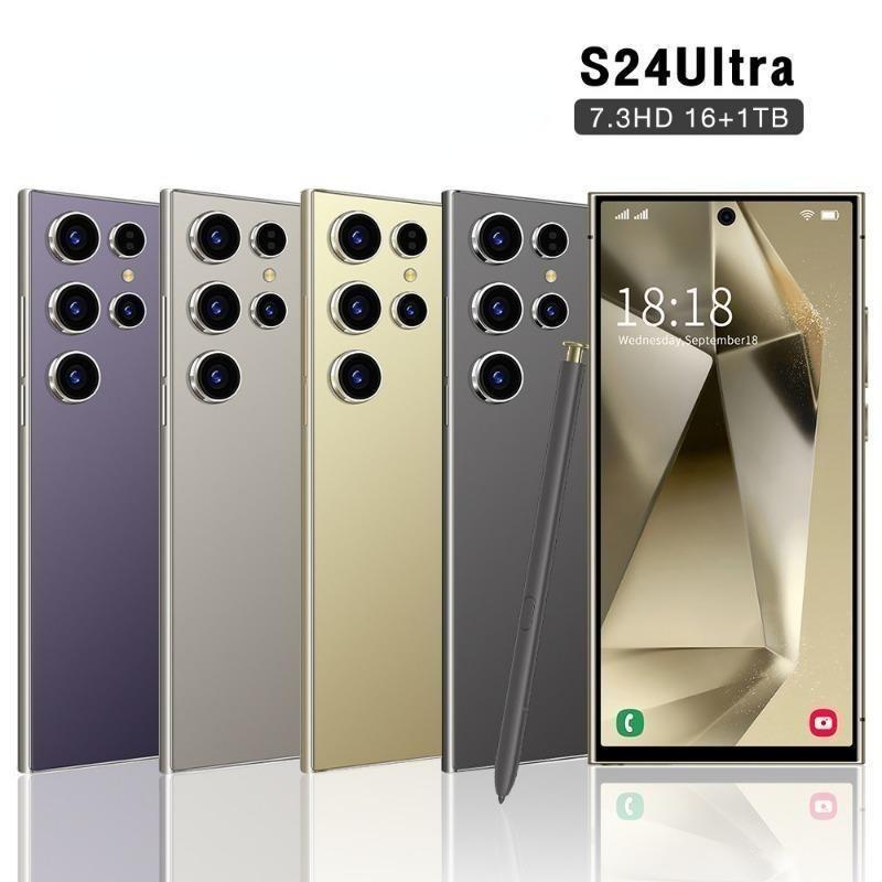 Original S24 Ultra Smartphone Network 7.3inch 16GB+1TB Android Mobile Phones Unlocked 7000mAh 50MP+108MP 5G Cellphone NFC