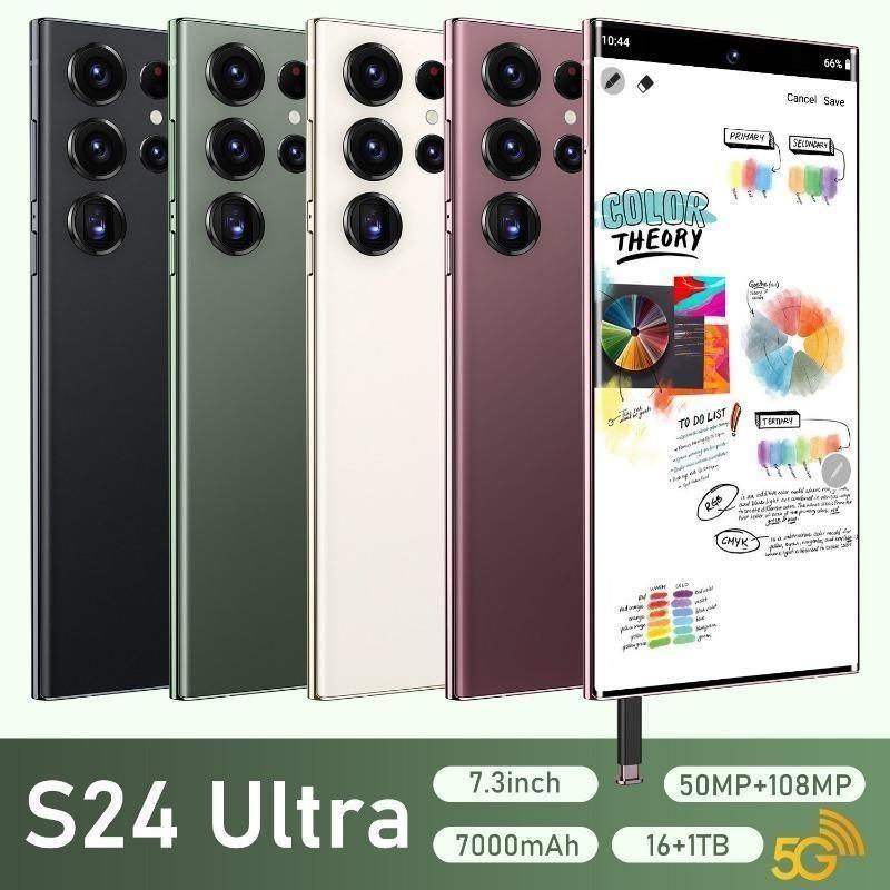 Original S24 Ultra Smartphone Network 7.3inch 16GB+1TB Android Mobile Phones Unlocked 7000mAh 50MP+108MP 5G Cellphone NFC