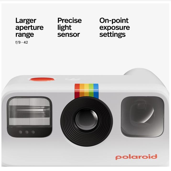 Polaroid Go Generation 2 - Mini Instant Camera + Film Bundle (16 Photos Included) - White (6282) E238