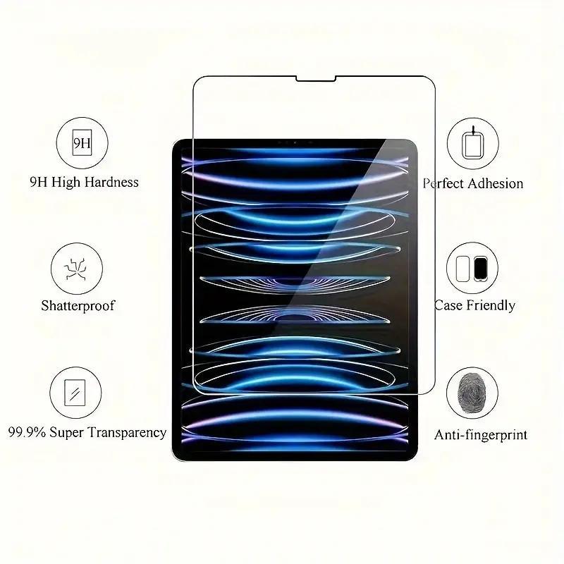 Tempered Glass Screen Protector, 2 Counts Anti-scratch Tablet Screen Protector, Tablet & Computer Accessories Compatible with iPad Series