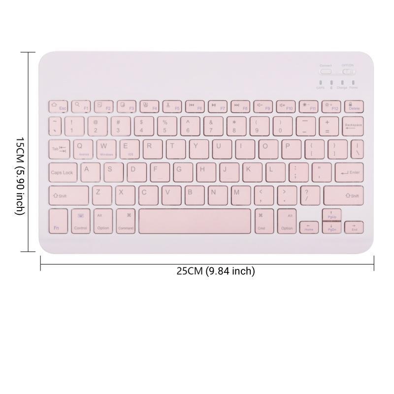 Wireless Keyboard & Tablet Case, 1 Count Tablet Protective Cover with Wireless Keyboard, Tablets Cover, Tablet Accessories Compatible with iPad 7 8 9 10.2 Inch