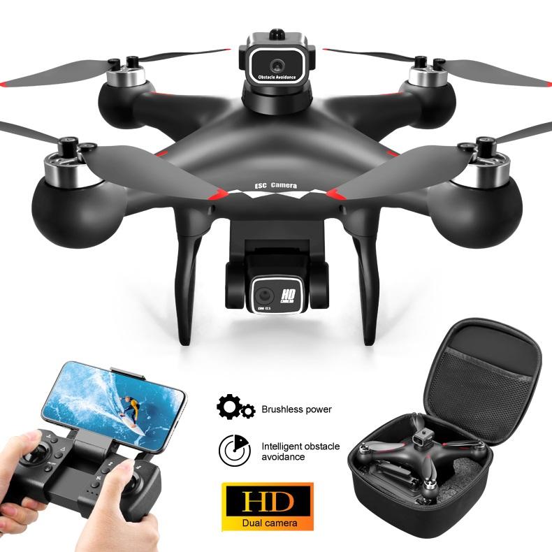 GoolRC S116 Drone with 4K Camera for Adults, RC Quadcopter with Obstacle Avoidance, Optical Flow, Trajectory Flight, Headless Mode, Gravity Sensor, Brushless Motor, Storage Bag and 2 Batteries (Black)