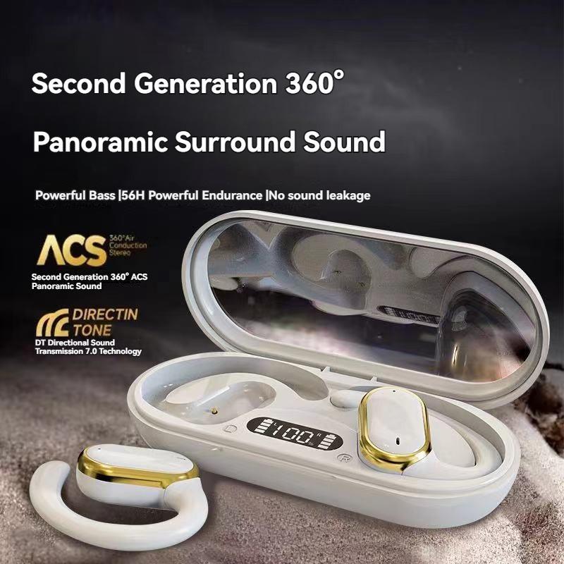 Wireless Earphone, In-ear Design Earphone with LED Display Charging Case, Stereo Sound Sports Earphone, Noise Cancelling Earbuds for Sports