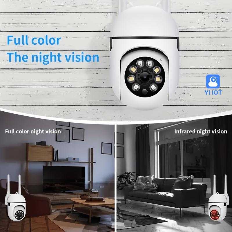 3pc Pack 1080P Camera Outdoor Pro Kit, CCTV Wifi Home Security System Solutions YI IoT 360° PTZ Indoor Protection, Auto Tracking Motion Detection, Color Enhanced Night Vision Wireless 2.4Ghz Connection, Baby Pet Monitor Nanny Cam Family Gift Choices