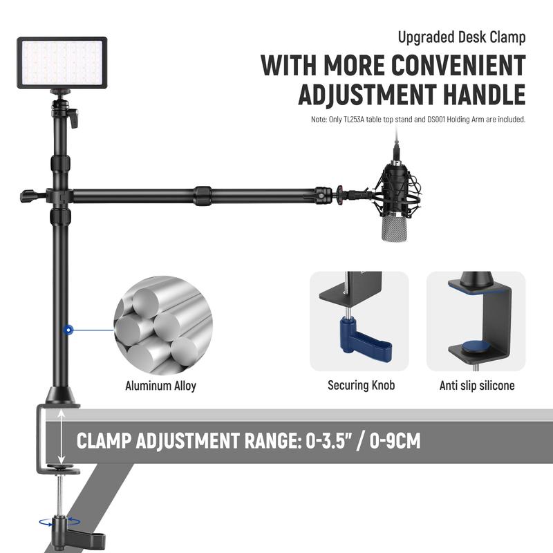 NEEWER TL253A+DS001 Tabletop Overhead Camera Mount Stand