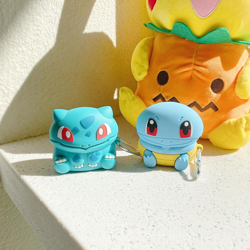 Pokemon Airpods Cover Case Bulbasaur Eevee Squirtle Togepi Kawaii 1 2 3 Pro Cute Anime Periphery Bluetooth Headset Lovely Gift