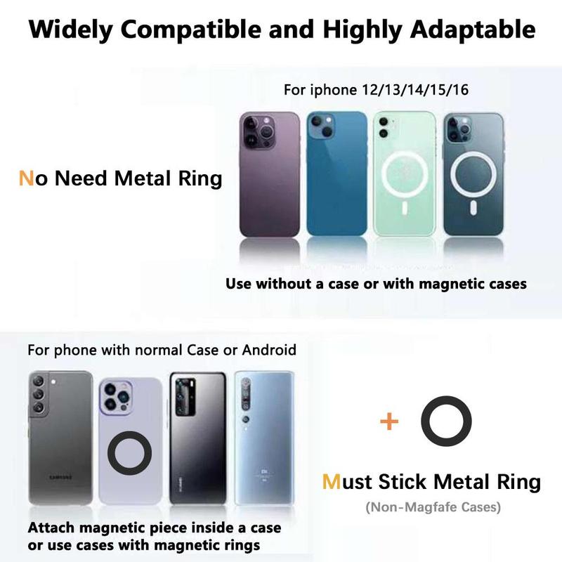 Phone Holder for Magsafe, 360 Degree Adjustable Phone Holder, Fitness Accessories for iPhone 15 14 13 12 Series, Christmas Gift