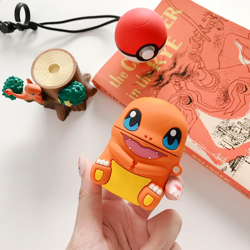 Pokemon Airpods Cover Case Bulbasaur Eevee Squirtle Togepi Kawaii 1 2 3 Pro Cute Anime Periphery Bluetooth Headset Lovely Gift