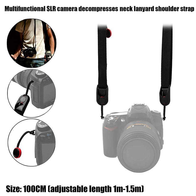 Camera Hanging Lanyard, Adjustable Length Neck Shoulder Strap for Camera, Camera Neck Shoulder Strap for Micro Single and DSLR Camera, Camera Accessories