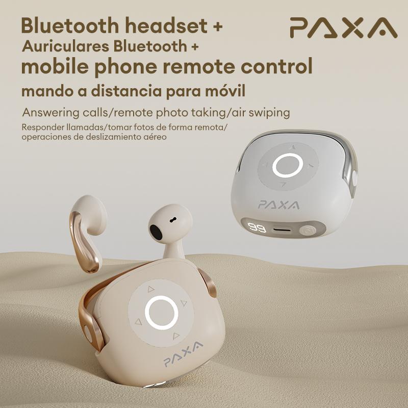 PAXA SU6 Bluetooth headset remote control take pictures like music voice assistant call power supply display ENC noise reduction compatible with various systems