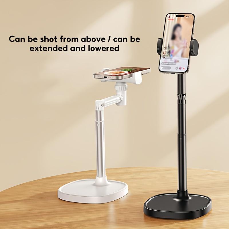 Mobile Phone Stand Live Broadcast Overhead Adjustable Lifting Telescopic Stand Selfie Support Stand Rotating Aluminum Alloy Smartphone Waterproof