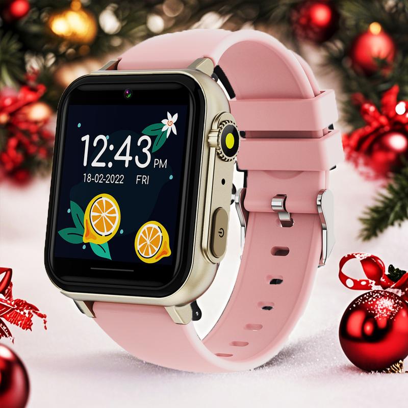 CJCmall Smartwatch Gift for Girls – Pink HD Touch Screen, 30+ Games, 140 Learning Cards, Camera, Music, & Pedometer – Perfect Fun & Educational Birthday Gift smart watches Multifunctional Smartwatch