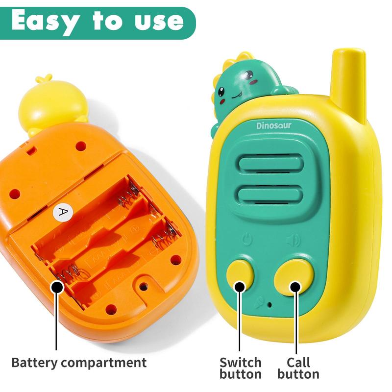 2-Pack Kids Walkie Talkies – 1000 Feet Range – Fun Communication Toys for Boys & Girls – Outdoor Adventure Toys for Toddlers & Children