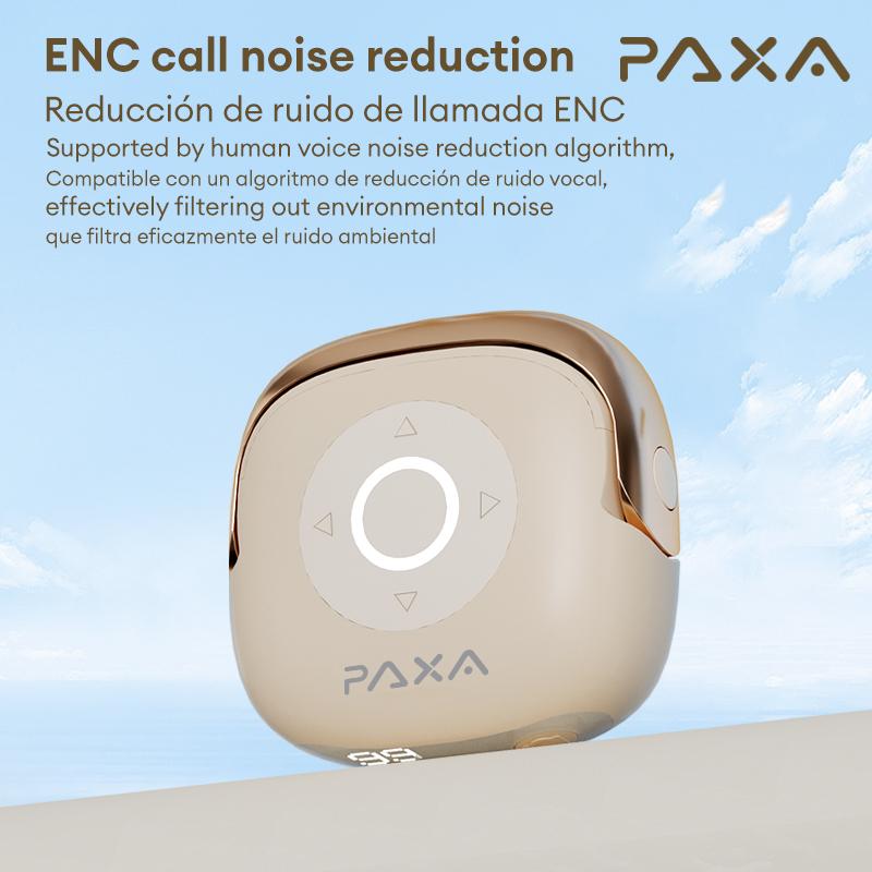 PAXA SU6 Bluetooth headset remote control take pictures like music voice assistant call power supply display ENC noise reduction compatible with various systems