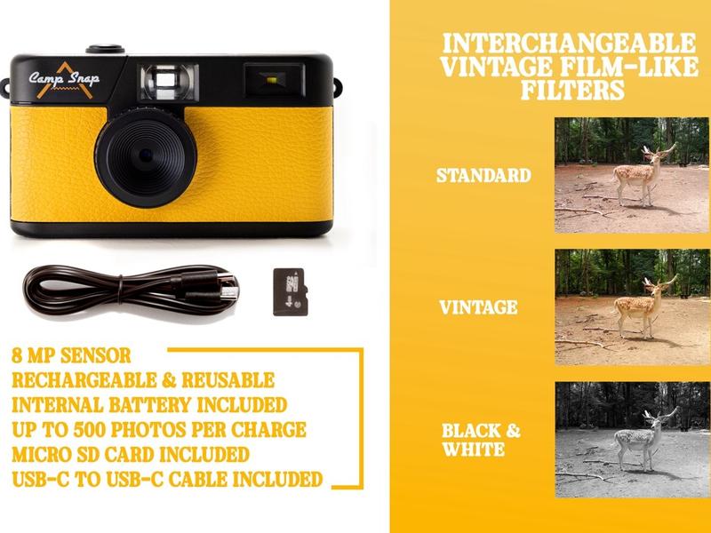 Screen-Free Digital Camera - Sunbeam Yellow