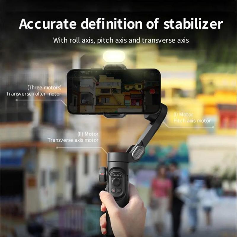 3-axis Anti-shake Shooting Tripod Stabilizer, 360° Rotation Gimbal Camera Stabilizer, Smartphone Selfie Accessories, Selfie Stand, Content Creator Tools