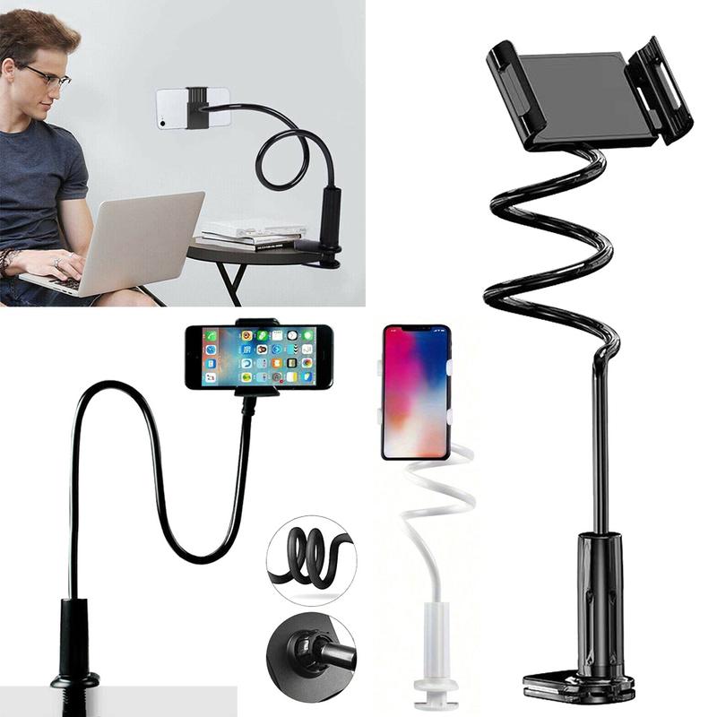 Gooseneck Tablet Holder,Cell Phone Holder, Adjustable Tablet Holder Mount,Universal 360° Flexible Tablet Stand, Cell Phone Stand,Lazy Arm Holder Clamp Mount Bracket Bed for iPad Mini Air, Samsung Galaxy Tab and 4.0-11