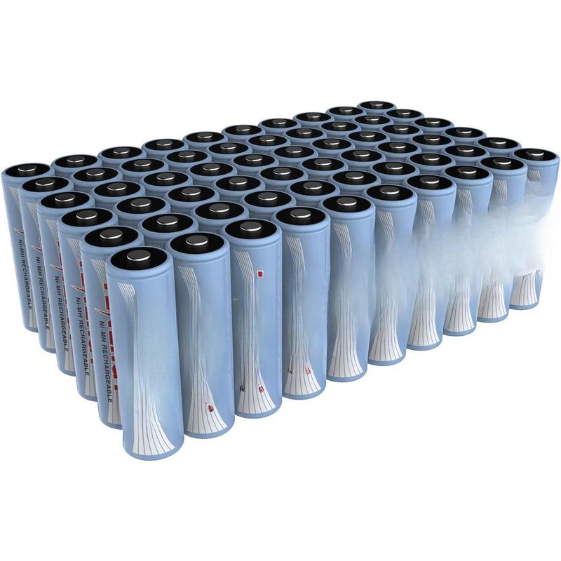 AA Rechargeable , High Capacity 2500mAh NiMH AA , 1.2V Double A , 60 Pack