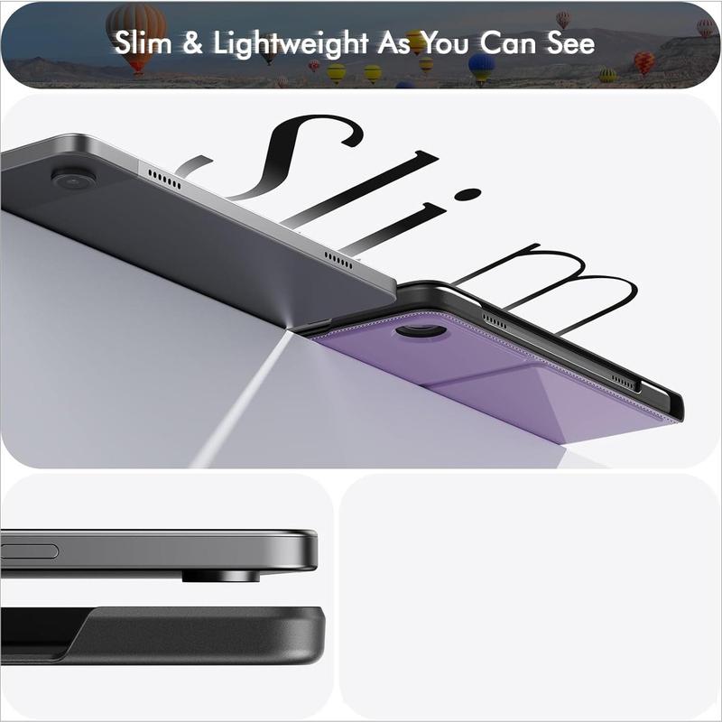 for Galaxy Tab A9 Plus A9+ 5G Case, Ultra Slim  Case with Multi-Angle Stand for Samsung Galaxy Tablet A9+ A9 Plus 11 Inch 2023 Model (SM-X210 X216 X218) [Auto Wake Sleep], Purple